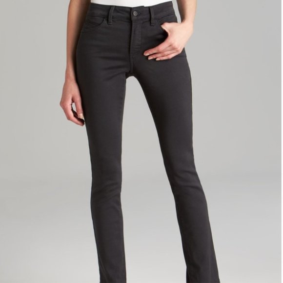 NYDJ Jade Gunmetal Denim Legging Mid Rise Size 2 - Picture 1 of 16